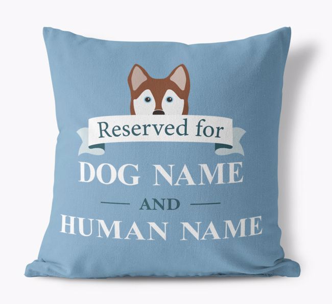 Reserved For: Personalized {breedFullName} Canvas Pillow